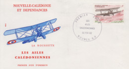 Enveloppe  FDC  1er  Jour   NOUVELLE  CALEDONIE   Les  Ailes  Calédoniennes    1982 - FDC