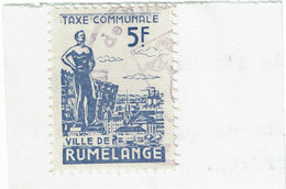 Luxembourg Commune De Rumelange 5 Fr - Fiscali