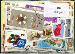 Lot 100 Timbres Pologne - Sammlungen