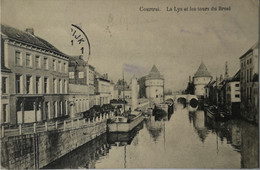 Courtrai - Kortrijk // La Lys Et Les Tours Du Broel 1919 - Kortrijk