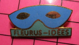 413d Pin's Pins / Beau Et Rare / THEME : MEDIAS / FLEURUS IDEES MASQUE BLEU - Médias