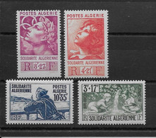 Algérie N°249/252 - Neufs ** Sans Charnière - TB - Unused Stamps