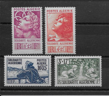 Algérie N°249/252 - Neufs ** Sans Charnière - TB - Nuevos