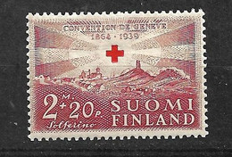 Finlande   N°  211   Croix Rouge  Neuf *    B/TB   Voir  Scans    - Unused Stamps