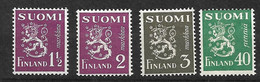 Finlande   N°  145 :150; 151A  Et 152  Neufs   *   B/TB   Voir  Scans    - Unused Stamps