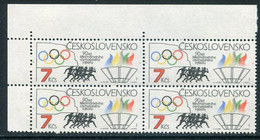 CZECHOSLOVAKIA 1984 International Olympic Committee Block Of 4  MNH / **.  Michel 2750 - Nuevos