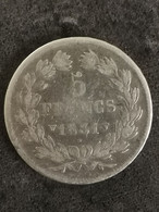 5 FRANCS ARGENT 1831 W / 1er Type DOMARD LOUIS PHILIPPE I  / FRANCE / SILVER - 5 Francs