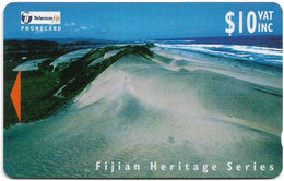 Fiji - Tel. Fiji - Archeological Heritage - Sigatoka Sand Dunes - 25FJD - 1998, 10$, 10.000ex, Used - Fiji