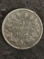 5 FRANCS ARGENT 1834 A / IIe Type DOMARD LOUIS PHILIPPE I  / FRANCE / SILVER - J. 5 Francs