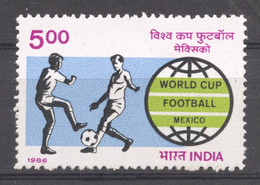 India, 1986, Soccer World Cup Mexico, Football, Sports, MNH, Michel 1058 - Other & Unclassified