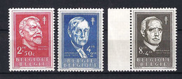 ⭐ Belgique - YT N° 983 à 985 ** - Neuf Sans Charnière - TB - 1955 ⭐ - Unused Stamps
