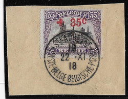Belgique N°157 - Oblitéré - TB - 1918 Croix-Rouge