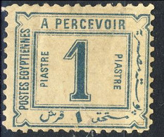 EGITTO 1888 N. 12  , 1P Azzurro  MLH* Ben Centrato Cat. € 175 - Dienstmarken