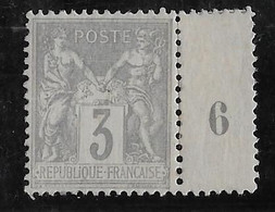 France N°87 - Neuf ** Sans Charnière - TB - 1876-1898 Sage (Type II)