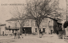 Cazès Mondenard * Carte Photo * Place Du Village * Hôtel Café * Villageois - Autres & Non Classés