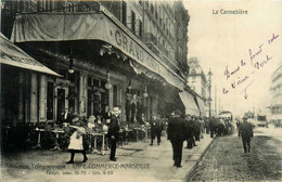 Marseille * La Cannebière * Devanture Le Grand Café Du Commerce * Tramway Tram - Canebière, Centre Ville