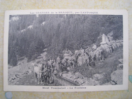 CPA.  LES GRANGES DE LA BRASQUE Par LANTOSQUE.  Mont Tournalret. La Fontaine - Lantosque