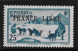 St Pierre Et Miquelon N°253 - France Libre - Neuf * Avec Charnière - TB - Ongebruikt