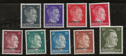 Russie 1941-1943 N° Y&T :  9 Valeurs Série 21 à 38 ** - 1941-43 Occupation: Germany