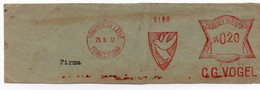 Promotional Postmark G. G. Vogel - Františkovo Lázně Franzensbad - Dove - Bird - - Werbestempel