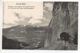 ALBULA-BAHN Ausgang Vom Kleinen Kruschetta-Tunnel Mit Aussicht Auf Filisur - Filisur