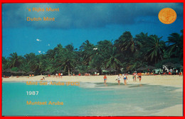 * NETHERLANDS: ARUBA ★ 5-10-25-50 CENTS 1-2 1/2 FLORINS 1987 FDC SET! MINT LUSTRE! LOW START ★ NO RESERVE! - Aruba