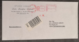 Mesagne 2000 - Raccomandata A. R. - EMA Meter Freistempel - 1991-00: Storia Postale