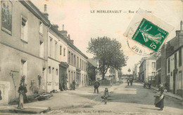 61 LE MERLERAULT La Grande Rue De La Gare CPA Ed. Angot - Le Merlerault