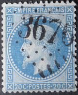29B Obl GC 3676 St-Jean-du-gard (29 Gard ) Ind 4 ; Frappe Nette & Centrée - 1849-1876: Classic Period