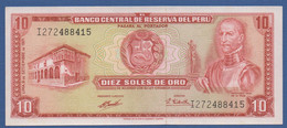 PERÚ - P.100b2 – 10 SOLES DE ORO 09.09.1971 UNC Serie I272 2488415 - Pérou