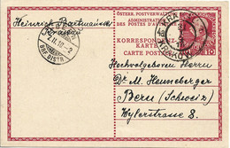 AUSTRIA 1910 PC Posted PC USED - Covers & Documents
