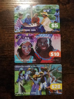 SINT MAARTEN  $ 5, 10, 20 - SERIE SOUALIGA / UTS  3 CARDS   VERY FINE USED CARD        ** 6334** - Antillas (Nerlandesas)