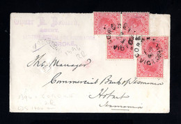 S88-AUSTRALIA-VICTORIA-REGISTERED COVER COROKE To HOBART (tasmania).1904.BRITISH Colonies.Enveloppe RECOMMANDEE - Cartas & Documentos