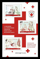 France 2021 Mih. 8055/57 (Bl.531) Red Cross. Fight Against COVID-19 Coronavirus MNH ** - Unused Stamps
