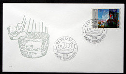 Iceland 1974   Minr.486 SPECIAL CANCEL COVER      ( Lot 6578 ) - Covers & Documents