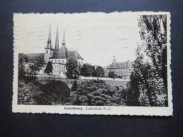 AK 1946 Luxemburg / Luxembourg Cathedrale N.-D Verlag Messageries Paul Kraus Stempel Loterie Nationale Luxembourgeoise - Luxemburg - Stadt