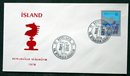 Iceland 1978   Chess      Special Cancel Cover ( Lot 6567 ) - Storia Postale