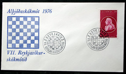 Iceland 1973   Chess      Special Cancel Cover ( Lot 6569 ) - Covers & Documents