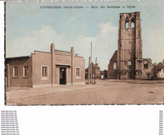 62. Pas De Calais : Courrieres :  Salle Des Réunions Et église . - Other Municipalities