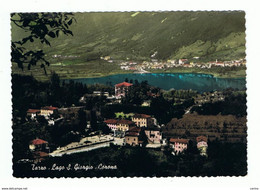 TARZO (TV):  LAGO  S. GIORGIO  -  CORONA  -  FOTO  COLORATA  A  MANO  -  FG - Invasi D'acqua & Impianti Eolici