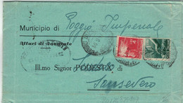 Gemeinde Poggio Imperiale Standesamtliche Angelegenheiten Affari Di Anagrafe 1947 > Sansevero - Mit Rückmeldung - 1946-47 Corpo Polacco Period