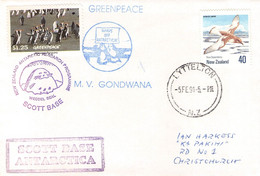 NEW ZEALAND - LETTER SCOTT BASE > CHRISTCHURCH 1991 / QG145 - Covers & Documents