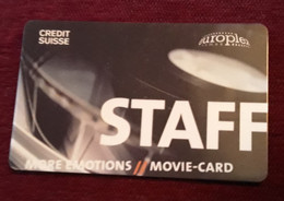 Cinecarte METROCINÉ  STAFF TRÉS RARE/ PASS STAFF FREE  MOVIE CARD / - Cinécartes