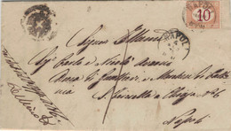 Napoli Neapel 1875 Finanzabteilung - Ortsbrief Konzessionserteilung - Officials