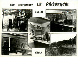 Sault * Bar Restaurant LE PROVENCAL * Souvenir * Multivues * Propriétaire M GILBERT , Naturalisme * Taxidermie - Autres & Non Classés