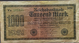Duitsland Oud Bankbiljet Van 1000 Mark - 1000 Mark