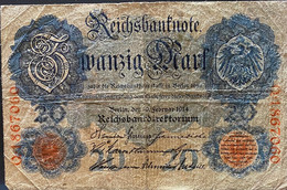 Duitsland Oud Bankbiljet Van 20 Mark - 20 Mark