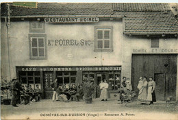 Domèvre Sur Durbion * Dévanture Façade Restaurant Café Du Centre POIREL , épicerie Mercerie * Commerce Magasin - Other & Unclassified