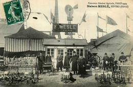 Nevers * Maison F. MESLE Meslé Machines Agricoles , Au Concours Général Agricole De Paris 1909 * Agriculture - Nevers