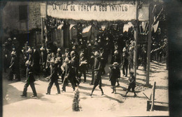 Vorey Sur Arzon * Carte Photo * Les Sapeurs Pompiers , Jour De Cérémonie Politique Célèbre Ou Hommes Célèbres * Pompier - Andere & Zonder Classificatie